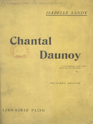 cover image of Chantal Daunoy